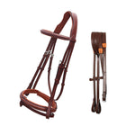 Equiluxe Fancy Stitched Monocrown Snaffle Bridle w/ Removable Flash - Equiluxe Tack - Equiluxe Tack