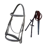 Equiluxe Fancy Stitched Snaffle Hunter Bridle w/ Reins - Equiluxe Tack - Equiluxe Tack