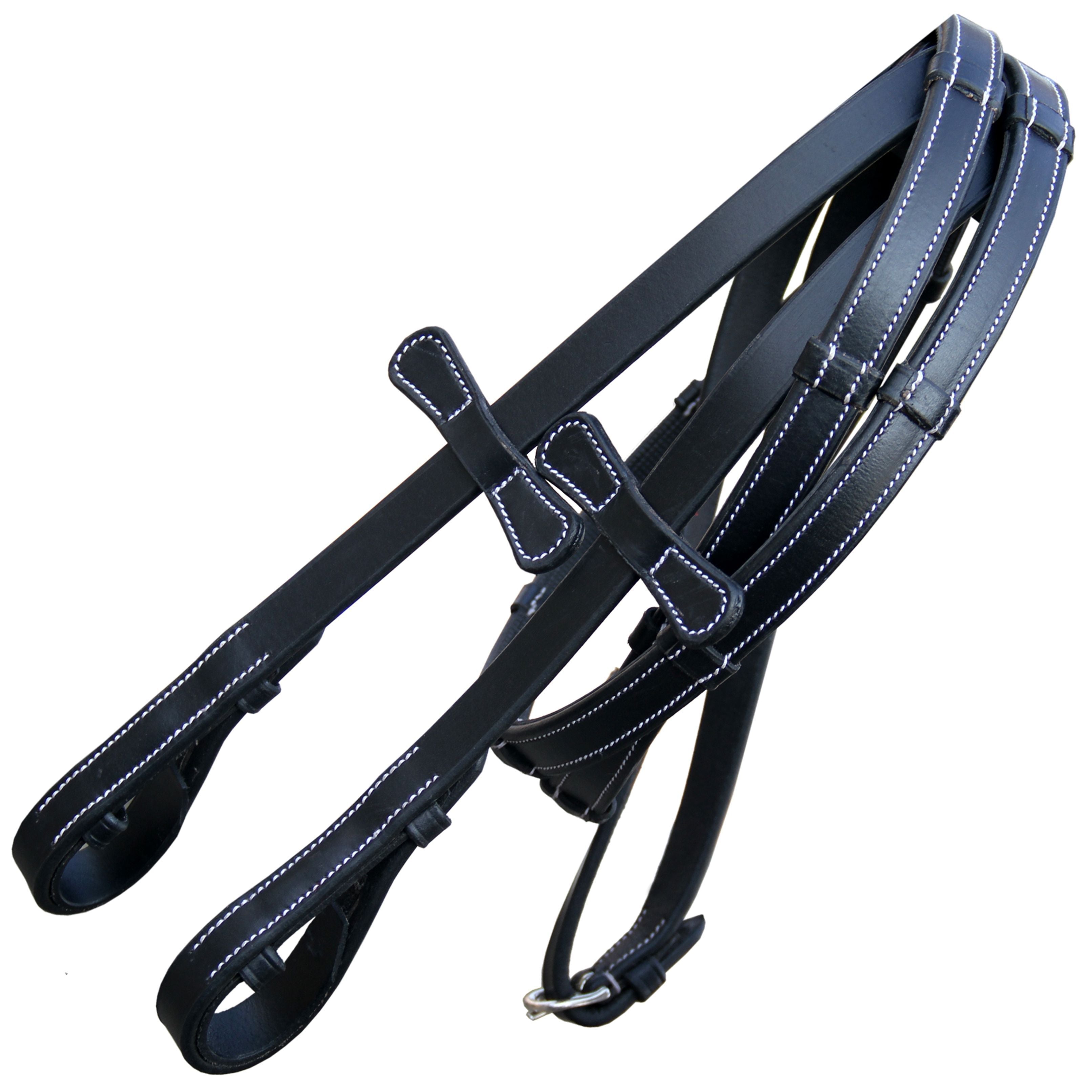 Equiluxe Hunter Reins with Seven Hand Stoppers - Equiluxe Tack - Equiluxe Tack