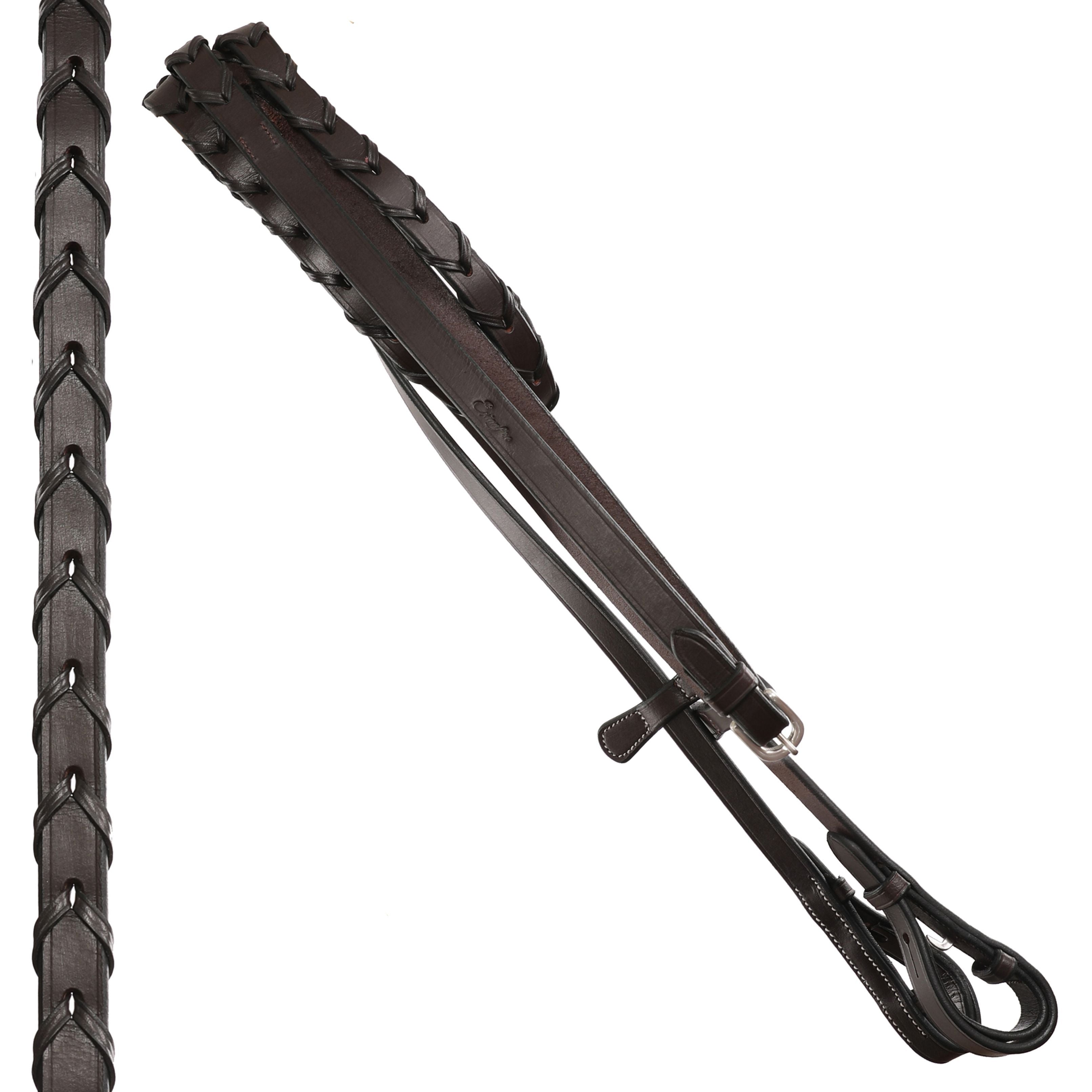 Equiluxe Laced Leather Reins - Equiluxe Tack - Equiluxe Tack