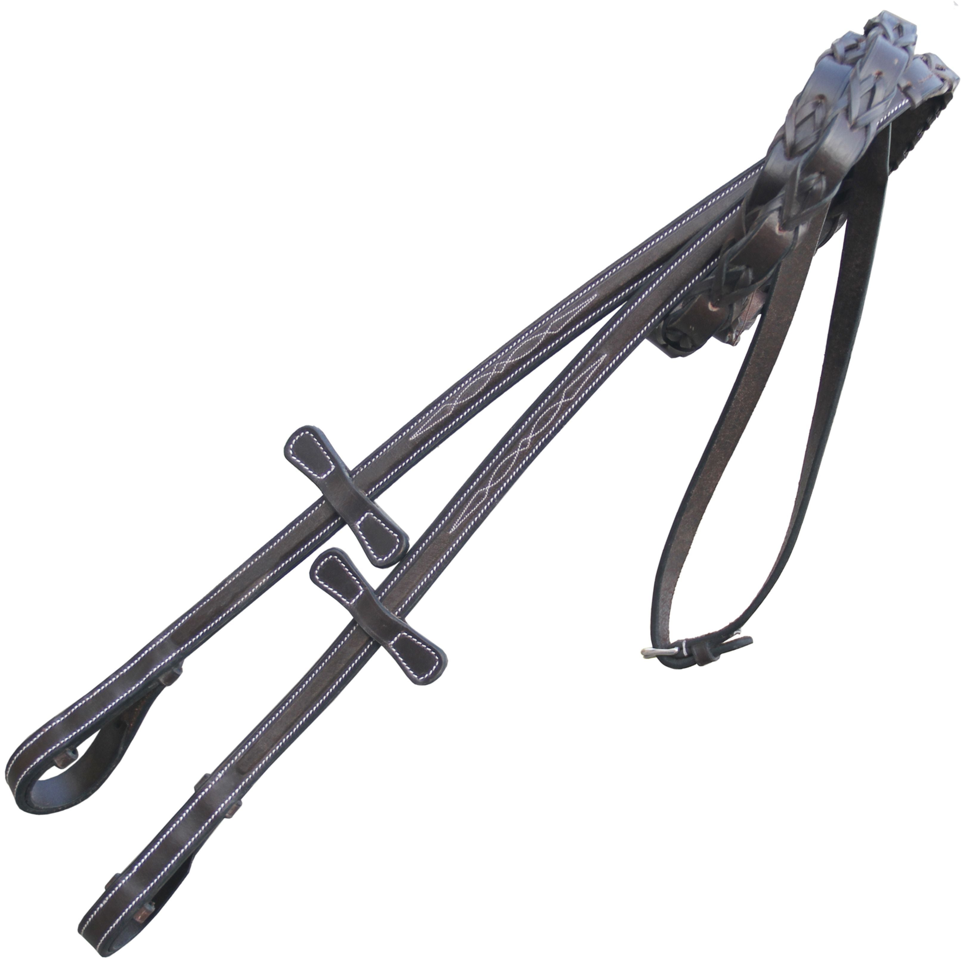 Equiluxe Leather Laced Reins - Equiluxe Tack - Equiluxe Tack