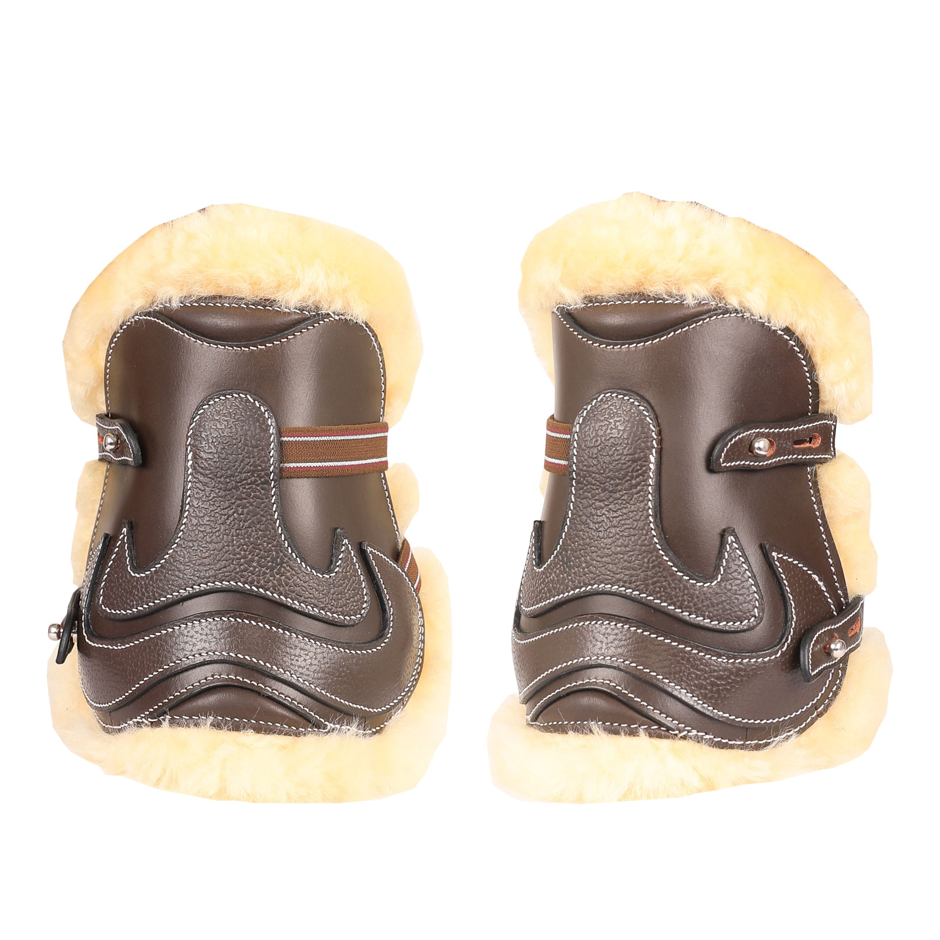 Equiluxe Leather / Sheepskin Tendon Open Front Boots - Equiluxe Tack - Equiluxe Tack