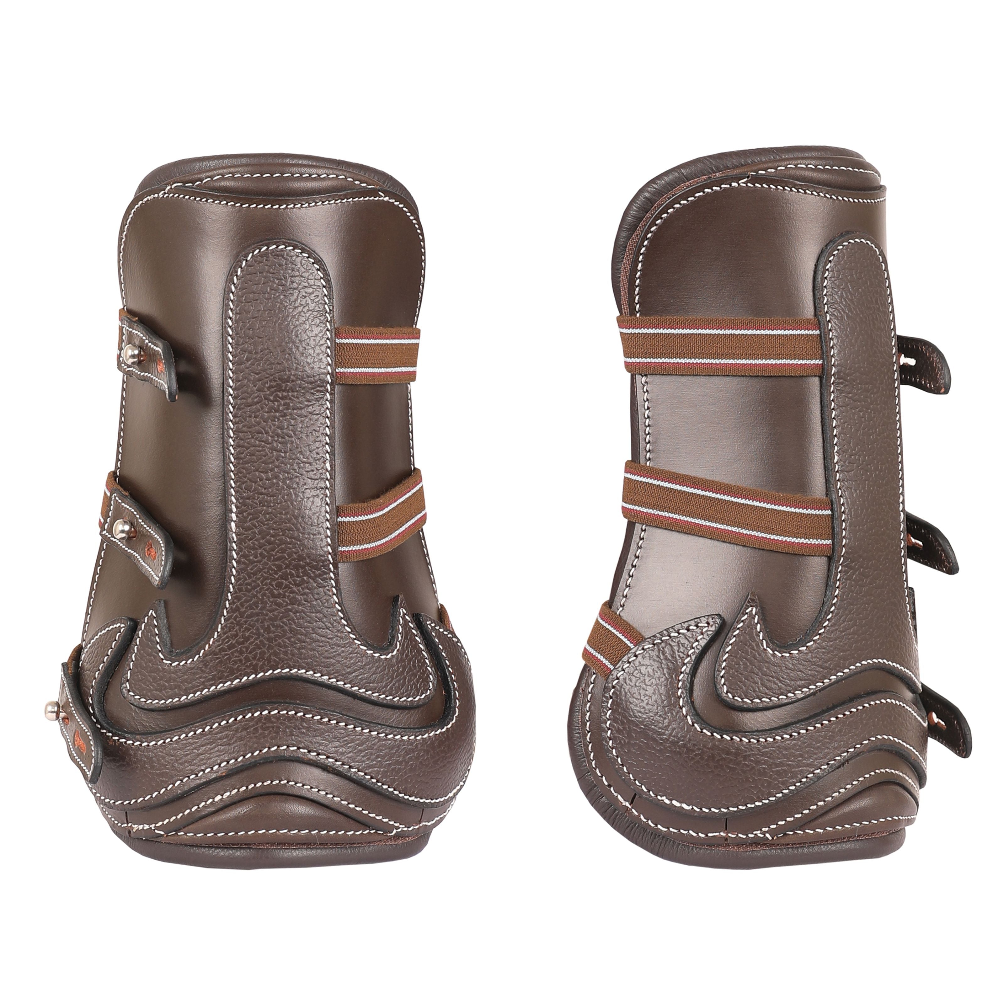 Equiluxe Leather / Sheepskin Tendon Open Front Boots - Equiluxe Tack - Equiluxe Tack