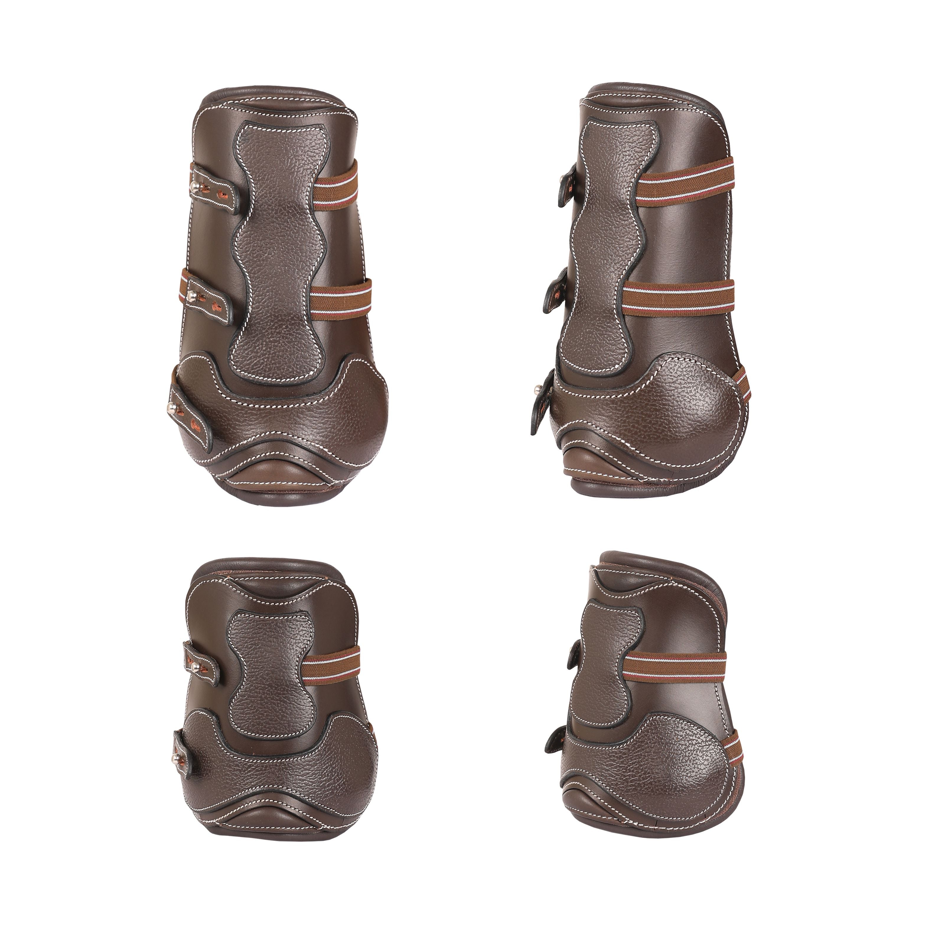 Equiluxe Leather / Sheepskin Tendon Open Front Boots & Fetlock Boot Sets - Equiluxe Tack - Equiluxe Tack