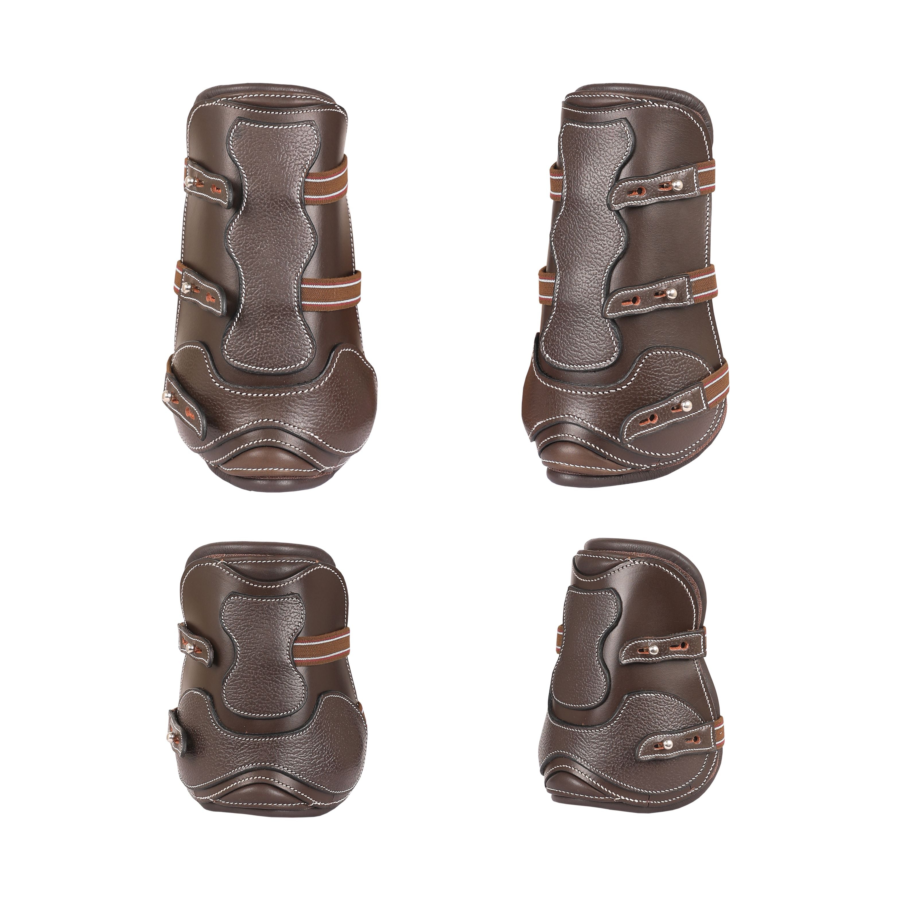 Equiluxe Leather / Sheepskin Tendon Open Front Boots & Fetlock Boot Sets - Equiluxe Tack - Equiluxe Tack