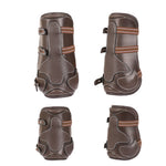 Equiluxe Leather / Sheepskin Tendon Open Front & Fetlock Boots - Equiluxe Tack - Equiluxe Tack