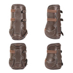 Equiluxe Leather / Sheepskin Tendon Open Front & Fetlock Boots - Equiluxe Tack - Equiluxe Tack