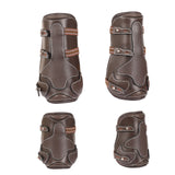 Equiluxe Leather / Sheepskin Tendon Open Front & Fetlock Boots - Equiluxe Tack - Equiluxe Tack