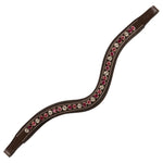 Equiluxe Light Pink & Maroon Crystal Browband - Equiluxe Tack - Equiluxe Tack