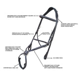 Equiluxe Monocrown Figure 8 Bridle w/ Reins - Equiluxe Tack - Equiluxe Tack