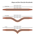 Equiluxe Padded Clear & Burgundy Crystal Browband - Havana/Full - Equiluxe Tack - Equiluxe Tack