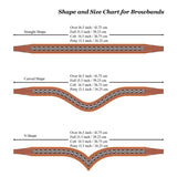 Equiluxe Padded Clear & Burgundy Crystal Browband - Havana/Full - Equiluxe Tack - Equiluxe Tack