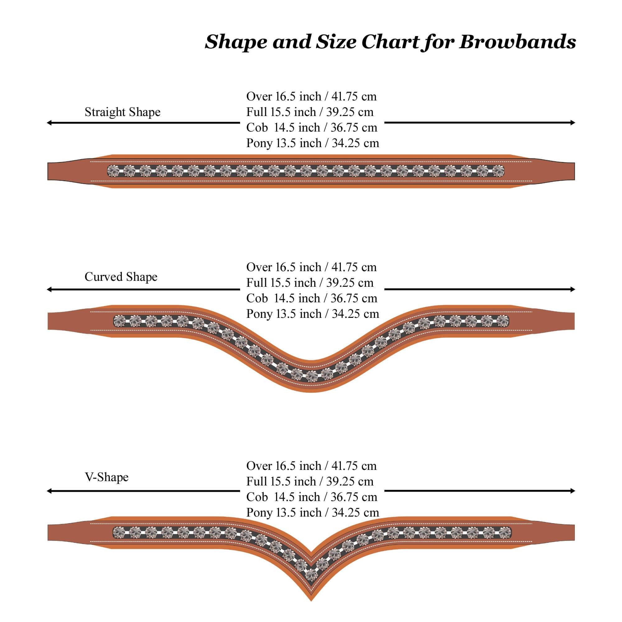 Equiluxe Padded Clear & Burgundy Crystal Browband - Havana/Full - Equiluxe Tack - Equiluxe Tack