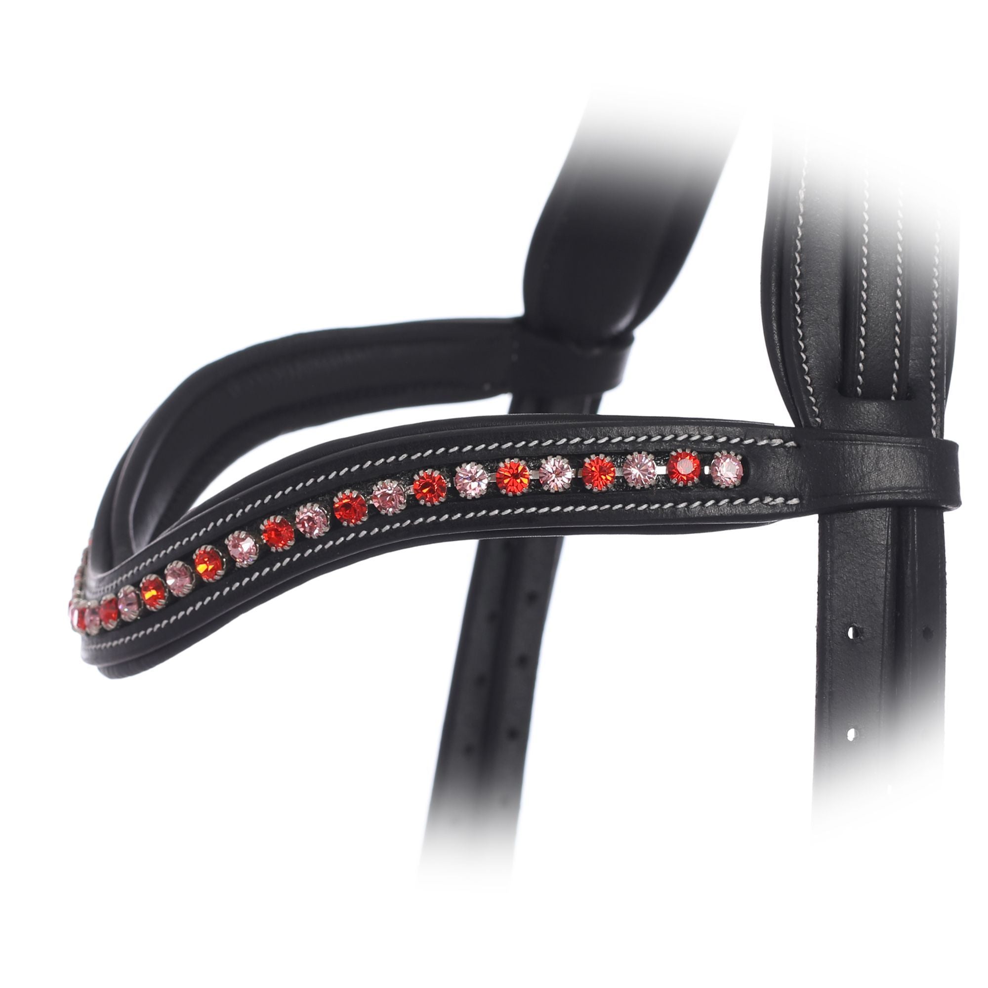 Equiluxe Padded Hyacinth & Rose Crystal Browband - Equiluxe Tack - Equiluxe Tack