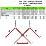 Equiluxe Padded Monocrown Figure 8 Bridle & Reins - CLEARANCE - Equiluxe Tack - Equiluxe Tack