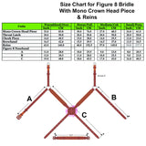 Equiluxe Padded Monocrown Figure 8 Bridle & Reins - CLEARANCE - Equiluxe Tack - Equiluxe Tack