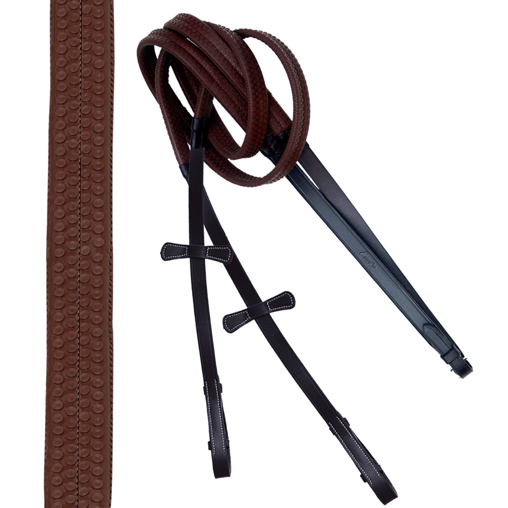 Equiluxe Padded Monocrown Figure 8 Bridle & Reins - CLEARANCE - Equiluxe Tack - Equiluxe Tack