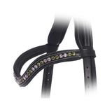 Equiluxe Padded Olive & Violet Crystal Browband - Equiluxe Tack - Equiluxe Tack