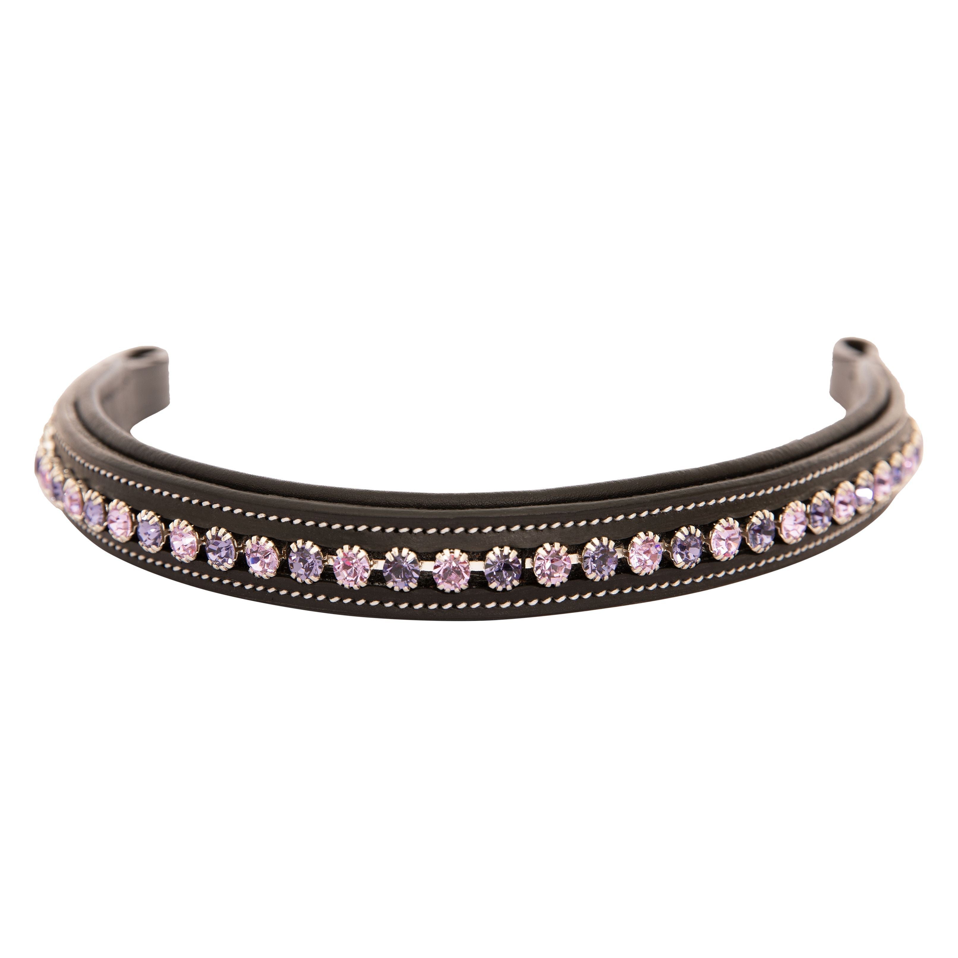 Equiluxe Padded Tanzanite & Violet Crystal Browband - Equiluxe Tack - Equiluxe Tack