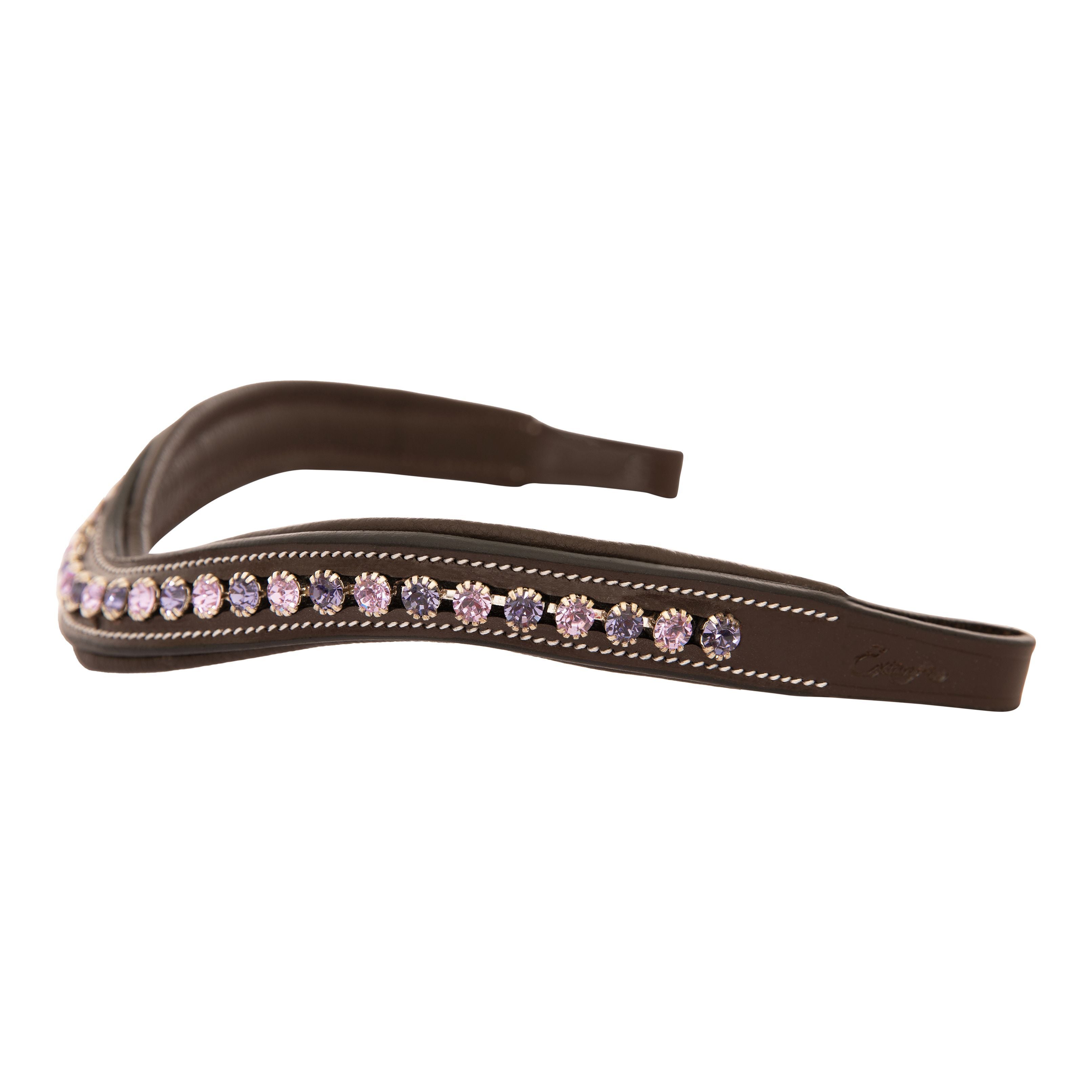 Equiluxe Padded Tanzanite & Violet Crystal Browband - Equiluxe Tack - Equiluxe Tack