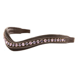 Equiluxe Padded Tanzanite & Violet Crystal Browband - Equiluxe Tack - Equiluxe Tack