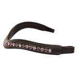 Equiluxe Padded Tanzanite & Violet Crystal Browband - Equiluxe Tack - Equiluxe Tack