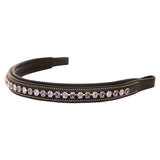 Equiluxe Padded Tanzanite & Violet Crystal Browband - Equiluxe Tack - Equiluxe Tack