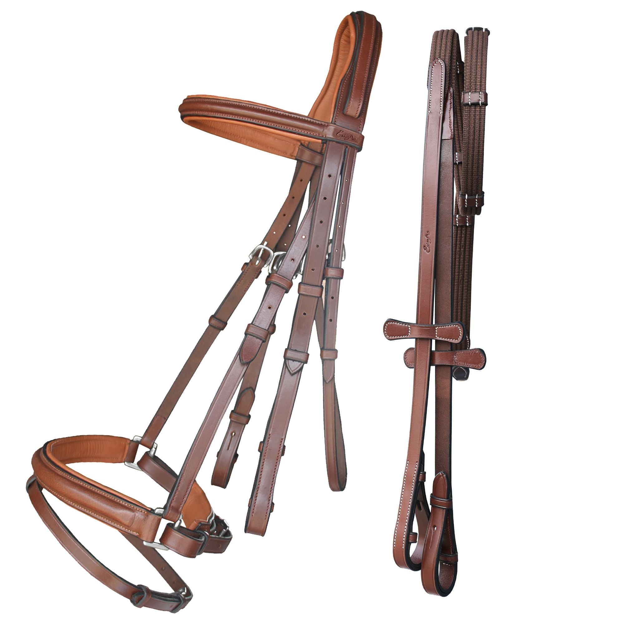 Equiluxe Pressure Relief Crown Dressage Bridle with Web Reins - Equiluxe Tack - Equiluxe Tack