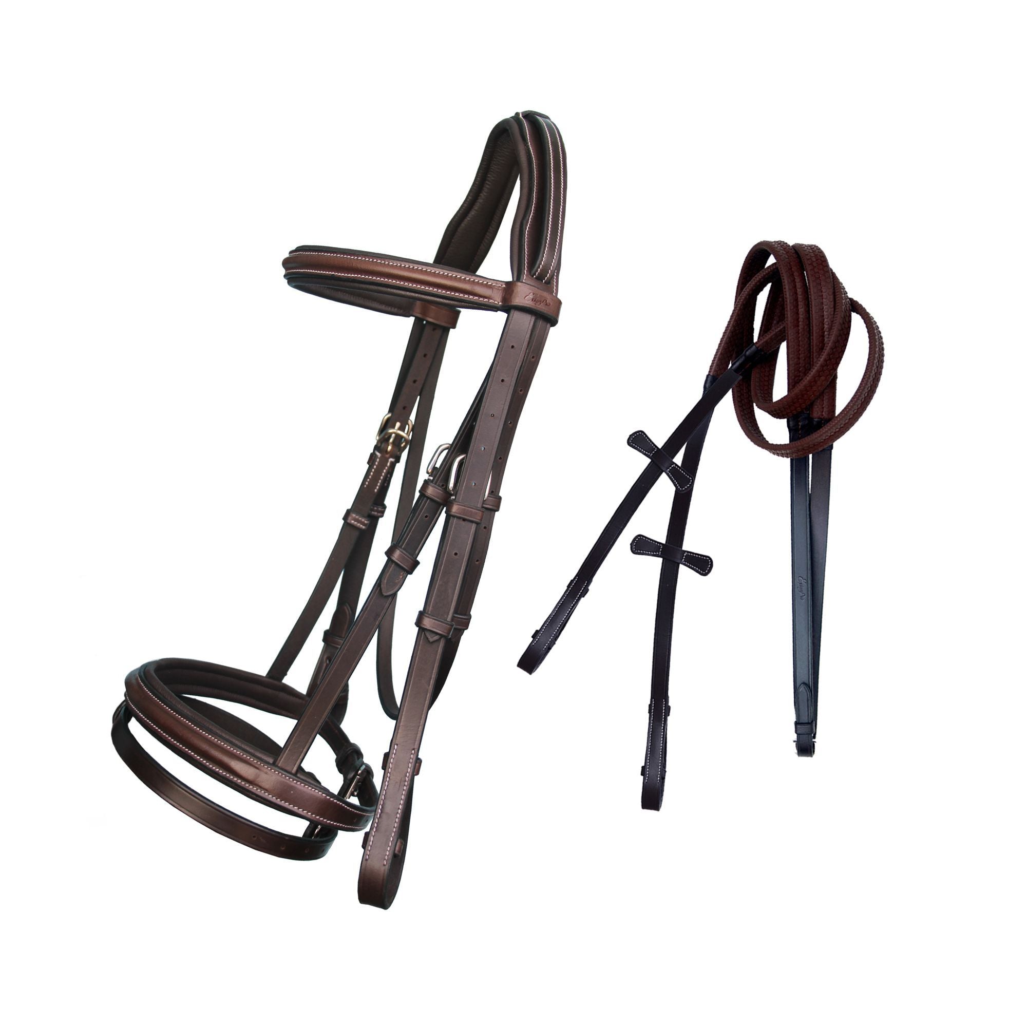 Equiluxe Pressure Relief Crown Raised Padded Jumping Bridle - Equiluxe Tack - Equiluxe Tack