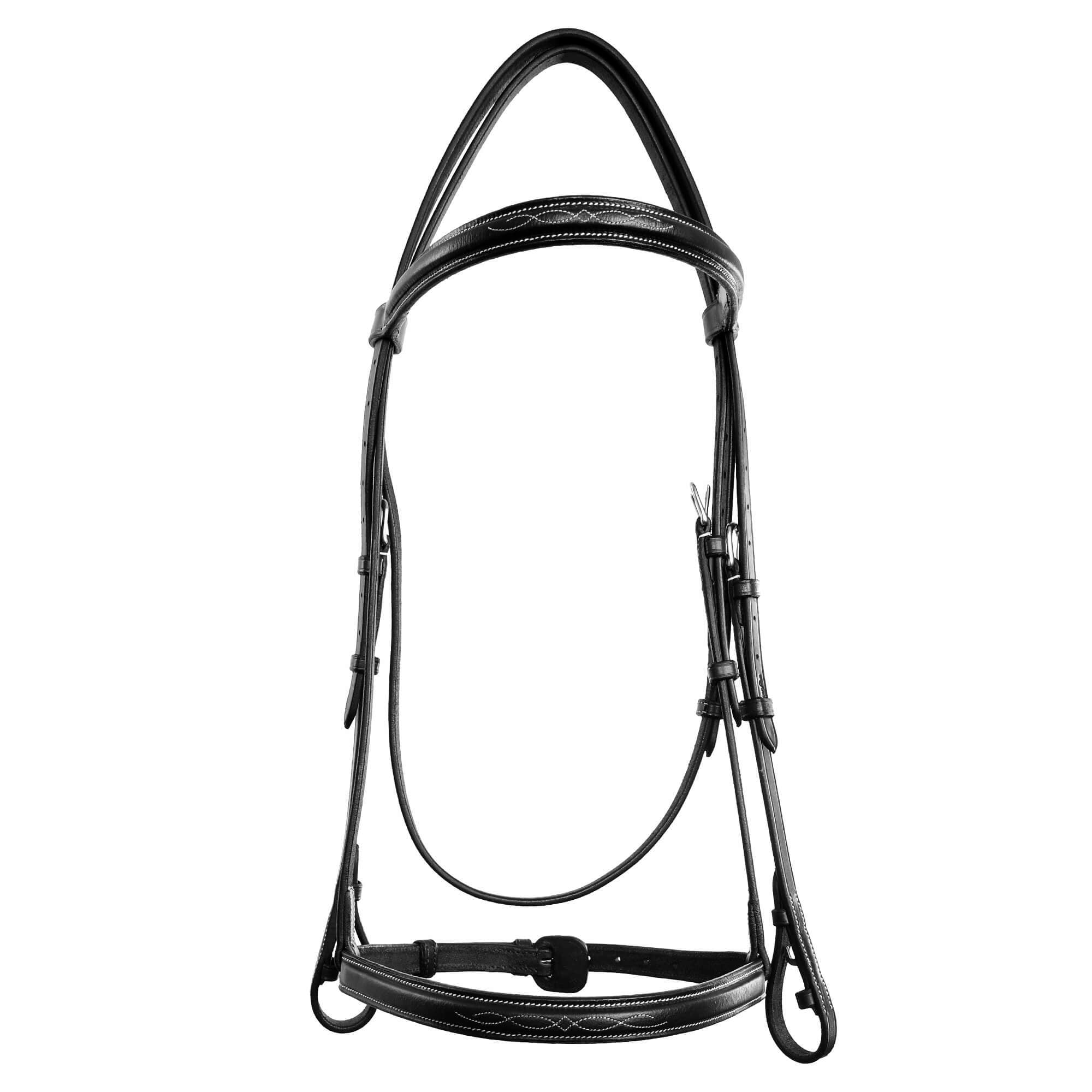 Equiluxe Traditional Fancy Raised Hunter Bridle With Laced Reins - Equiluxe Tack - Equiluxe Tack