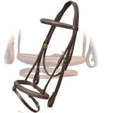 Equiluxe Twin Fancy Stitched English Snaffle Bridle - Equiluxe Tack - Equiluxe Tack