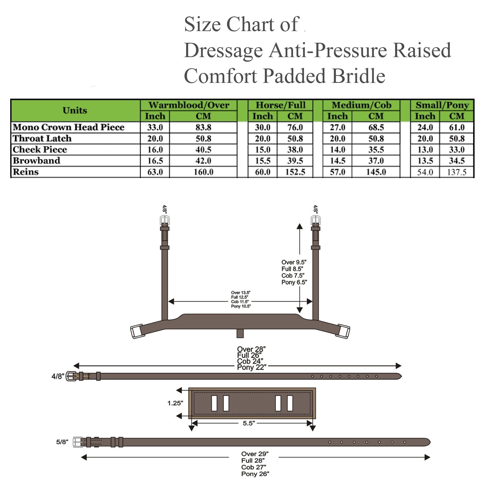 Equiluxe 'Ursa' Anatomic Dressage Bridle With Reins - Equiluxe Tack - Equiluxe Tack