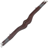 Equiluxe Wave Girth w/ Leather & Sheepskin Padding - Grey Elastic - Equiluxe Tack - Equiluxe Tack