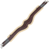 Equiluxe Wave Girth w/ Leather & Sheepskin Padding - Grey Elastic - Equiluxe Tack - Equiluxe Tack