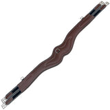 Equiluxe Wave Girth w/ Leather & Sheepskin Padding - Navy Elastic - Equiluxe Tack - Equiluxe Tack