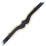 Equiluxe Wave Girth w/ Leather & Sheepskin Padding - Navy Elastic - Equiluxe Tack - Equiluxe Tack