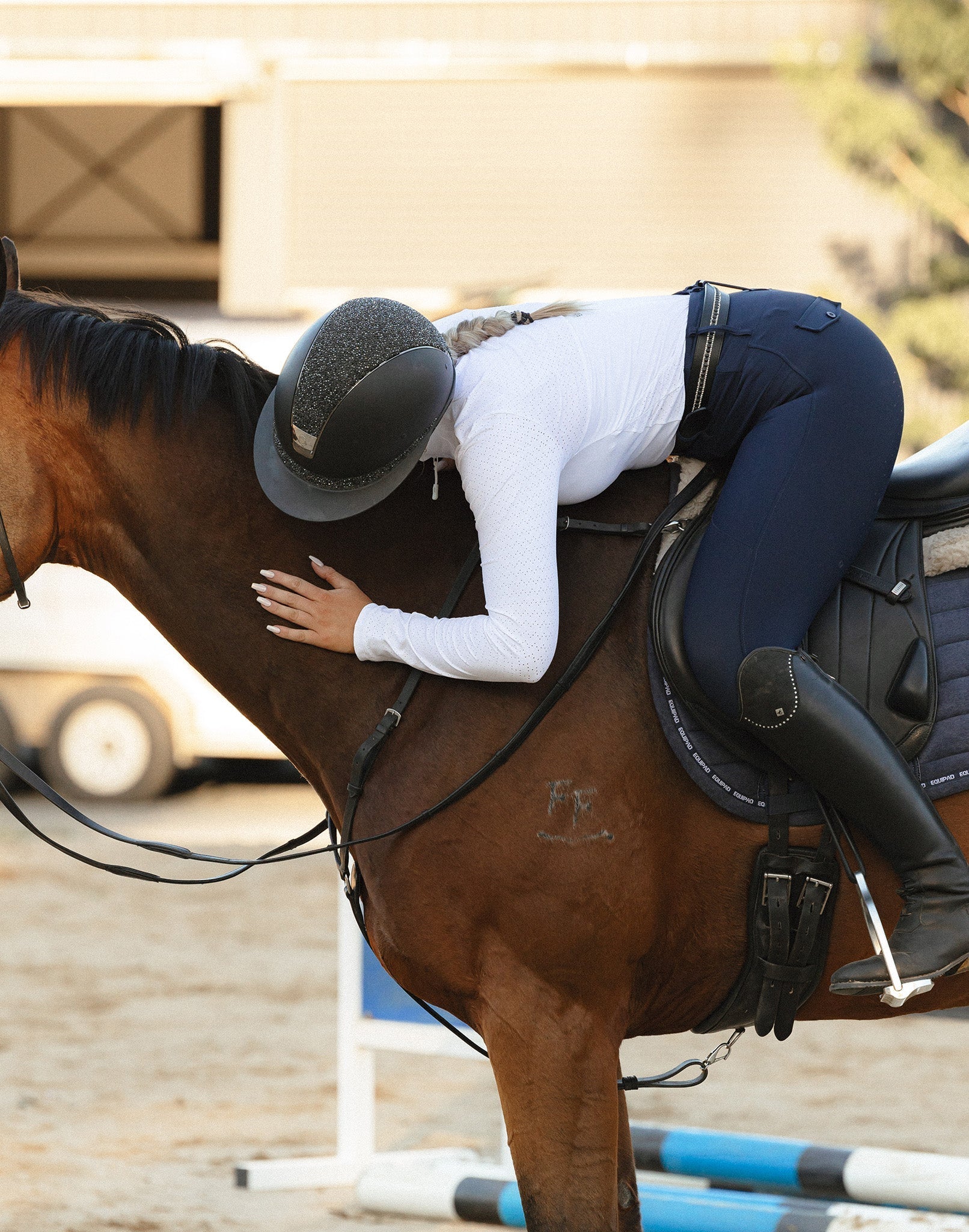 Equipad Marcela Show Shirt - Long Sleeve - White - Equipad - Equiluxe Tack