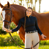 Equishow Black Longsleeve Crystal Shirt - EquiShow - Equiluxe Tack