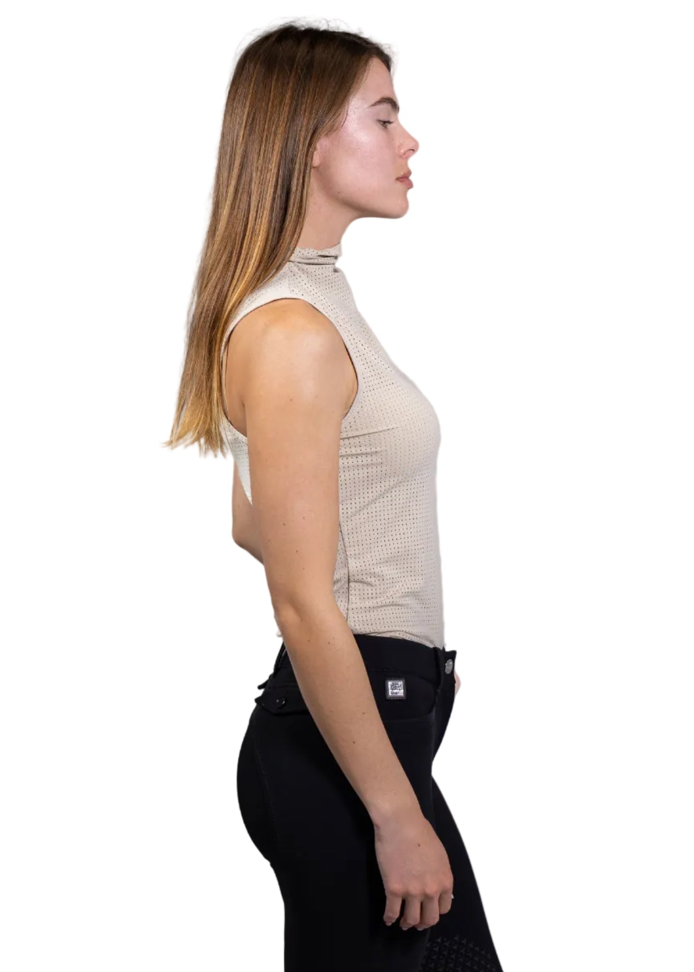 Equisite 'Blaire' Perforated Sleeveless Shirt - Equisite - Equiluxe Tack