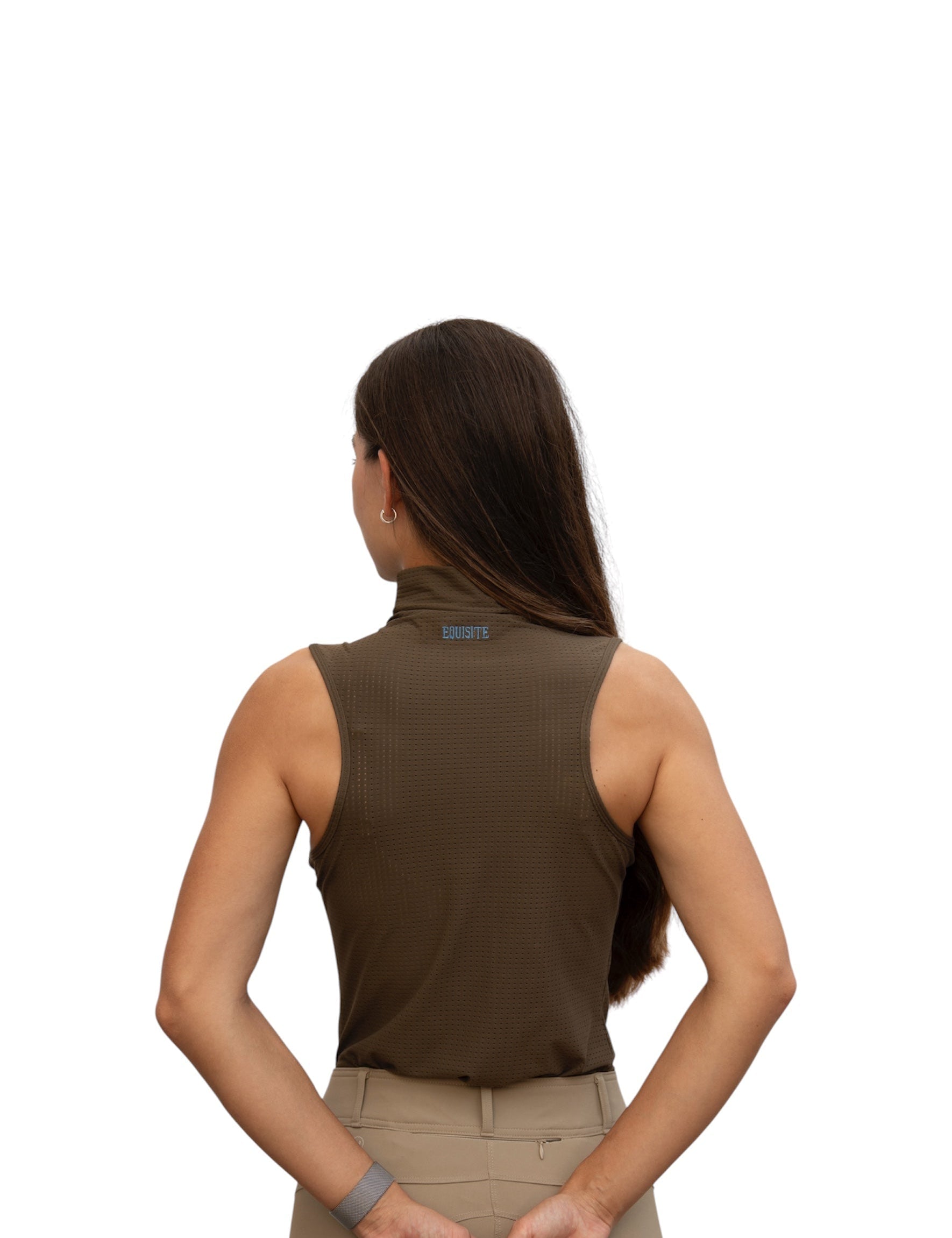 Equisite 'Blaire' Perforated Sleeveless Shirt - Equisite - Equiluxe Tack