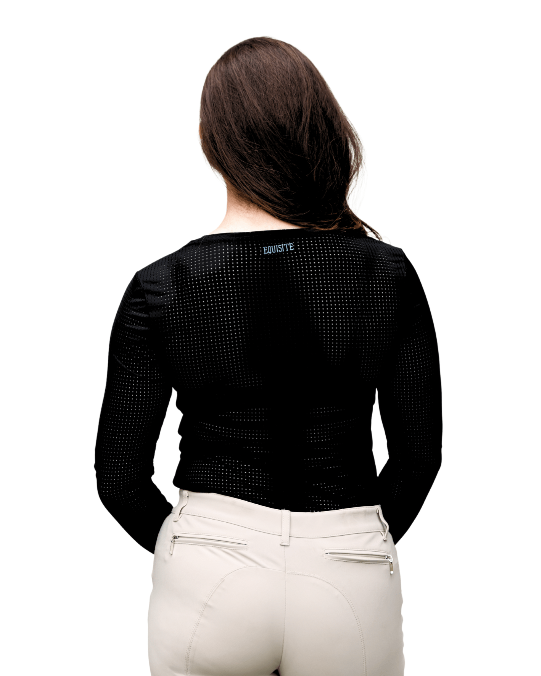 Equisite Cadence Long Sleeve Perforated Shirt - Equisite - Equiluxe Tack