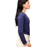 Equisite Cadence Long Sleeve Perforated Shirt - Equisite - Equiluxe Tack