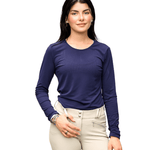 Equisite Cadence Long Sleeve Perforated Shirt - Equisite - Equiluxe Tack