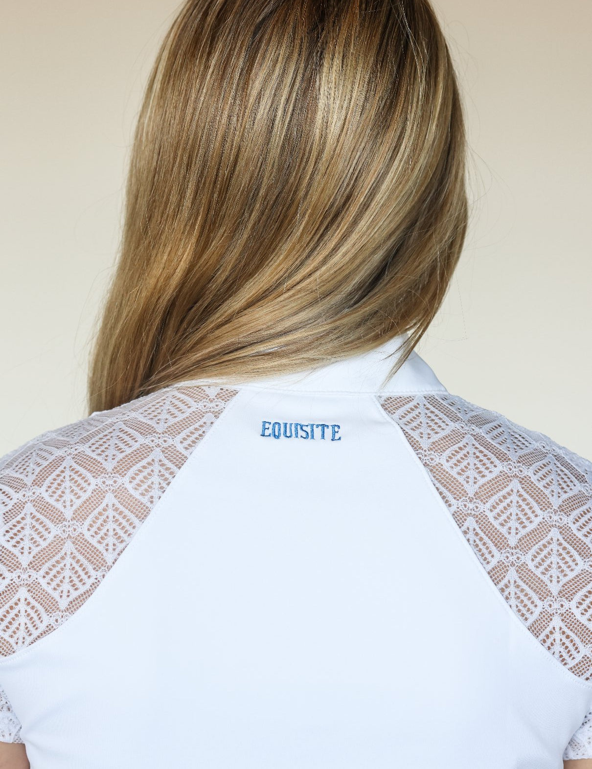 Equisite Daphne Mesh Sleeve Show Shirt - Equisite - Equiluxe Tack