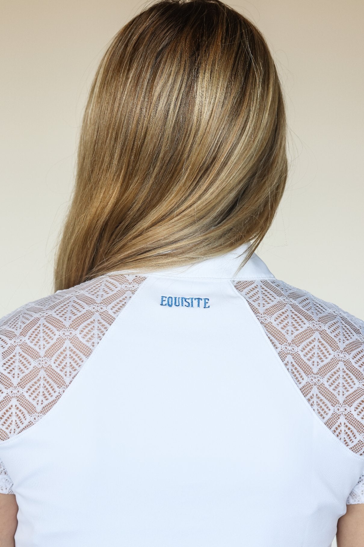 Equisite Daphne Mesh Sleeve Show Shirt - Equisite - Equiluxe Tack