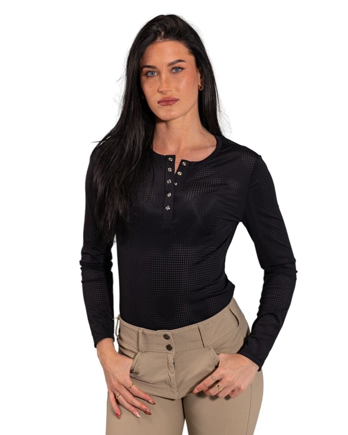 Equisite Elements of Style Maxine Long Sleeve Shirt - Equiluxe Tack