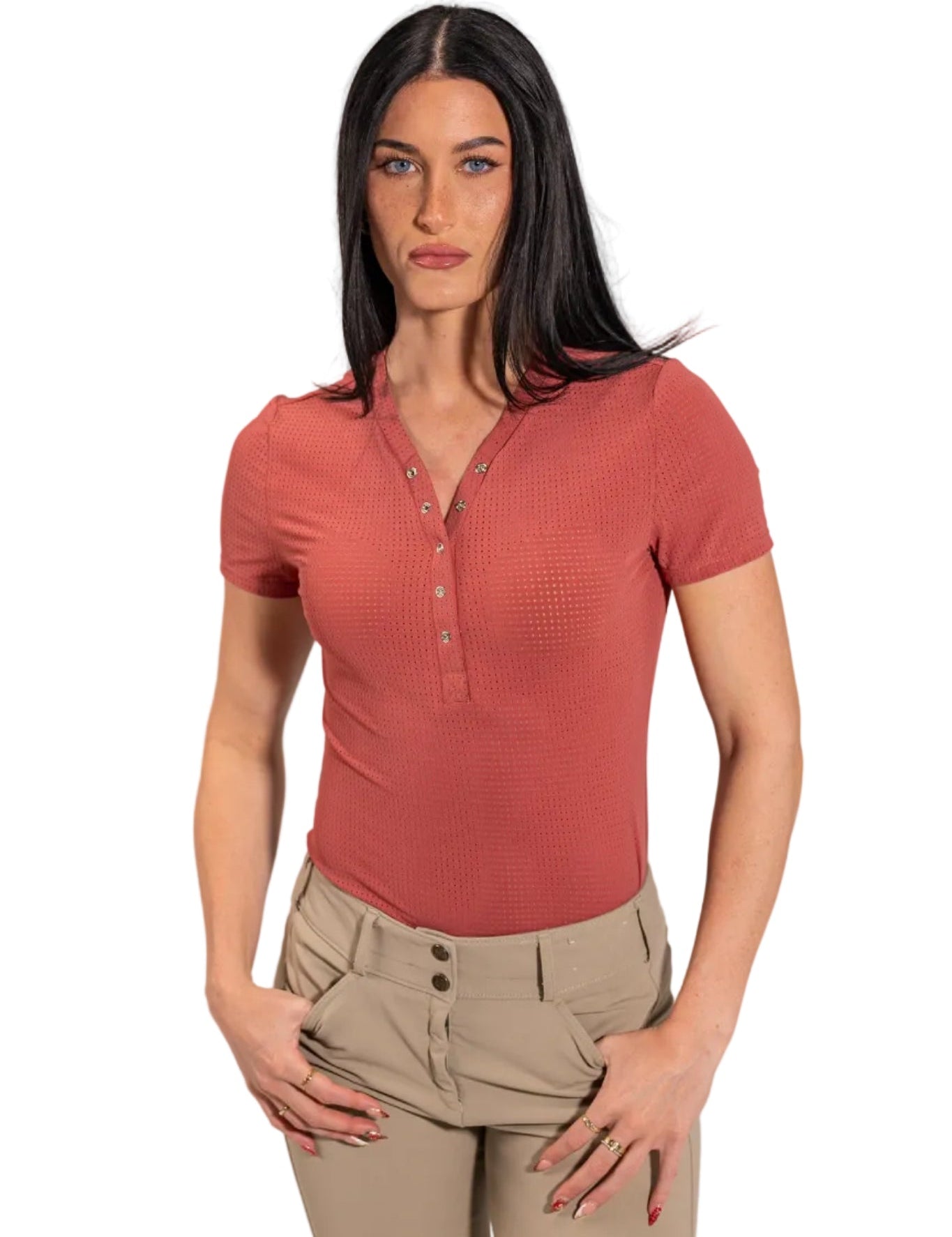 Equisite Elements of Style Naomi Short Sleeve Shirt - Equiluxe Tack