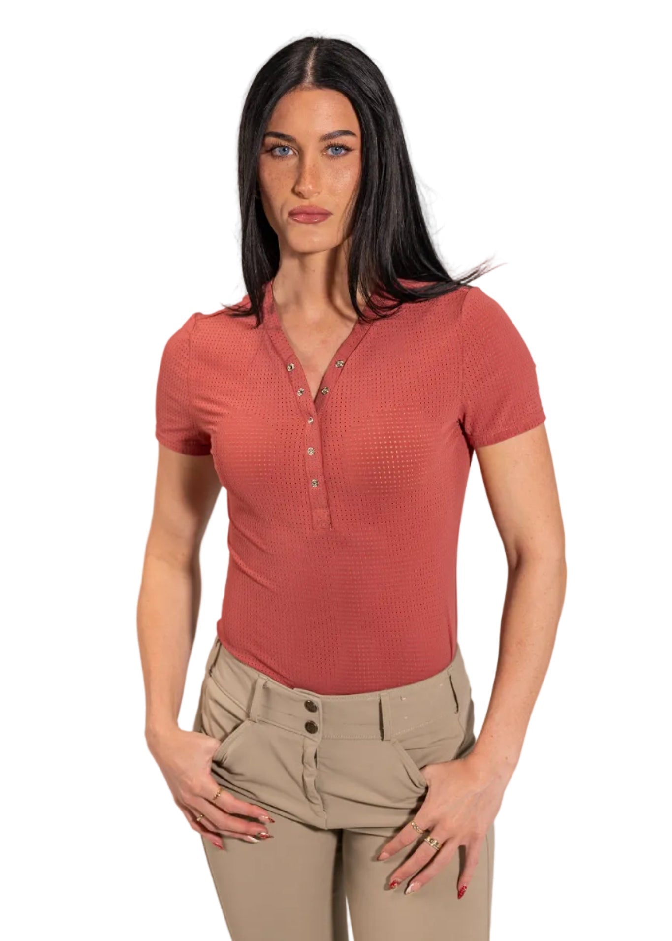 Equisite Elements of Style Naomi Short Sleeve Shirt - Equiluxe Tack
