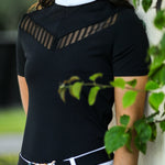 Equisite Evelyn Short Sleeve Mesh Show Shirt - Equisite - Equiluxe Tack