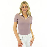 Equisite Evelyn Short Sleeve Mesh Show Shirt - Equisite - Equiluxe Tack